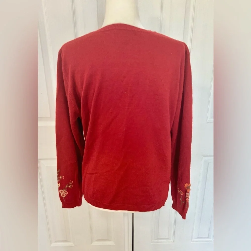 Cardigan alfred dunner sweater set woman size large